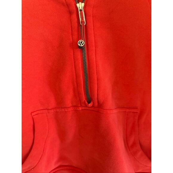 Lululemon Women's Scuba Half Zip Oversized Hoodie Orange Size M/L - Picture 6 of 9